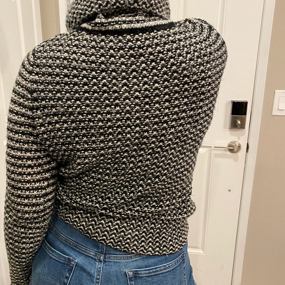 Cliche Couture Black and White Wool Sweater, M - Picture 3 of 9